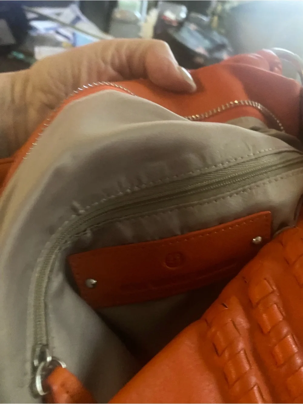 Fenn Wright Manson Braided-Detail Hobo Bag - Orange